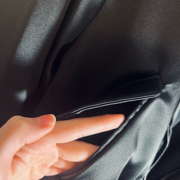 Stoosh Satin Cropped Bomber Jacket - Picture 8 of 9